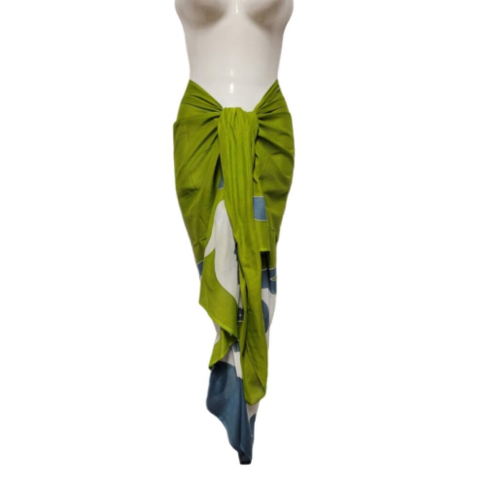 Womens Sarong Pareo Cotton Wrap HandPainted Batik Wrapskirt Beachwear - NEW
